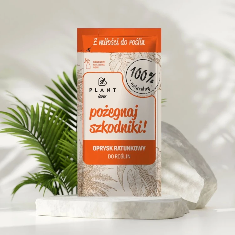 Plant Lover Pożegnaj szkodniki oprysk ratunkowy 15 ml to skuteczny preparat do ochrony roślin doniczkowych przed szkodnikami, łatwy w użyciu.