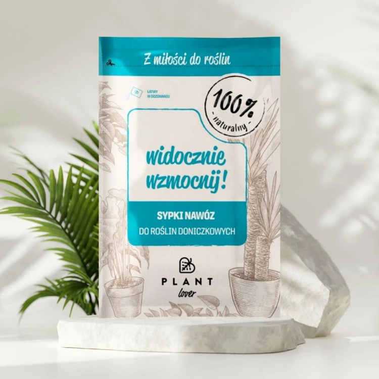 Plant Lover Widocznie Wzmocnij 40 g to sypki nawóz, który poprawia zdrowie i kondycję roślin doniczkowych, wspierając ich bujny wzrost.