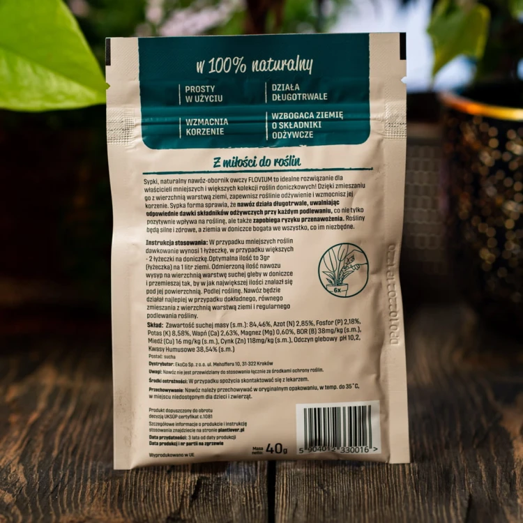 Plant Lover widocznie wzmocnij sypki nawóz do roślin doniczkowych