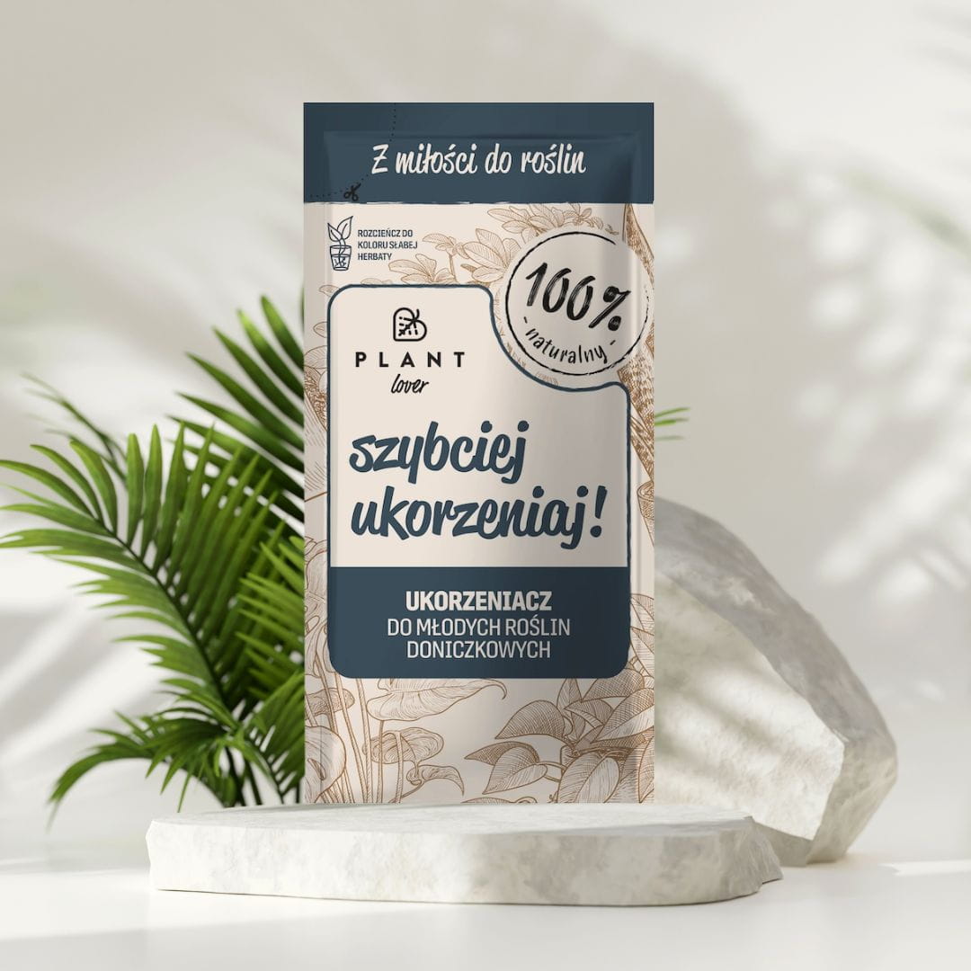 Plant Lover Szybciej Ukorzeniaj 50 ml to ukorzeniacz wspierający rozwój młodych roślin doniczkowych, idealny do zdrowego startu nowych sadzonek.